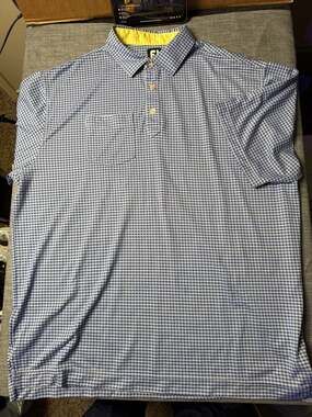 FootJoy FJ Mens XXL Short Sleeve Golf Polo Shirt with Pocket